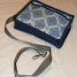 $50 8 X 10 inch Ladies Shoulder Bag &acirc;�� Different Shades of Blue In A Swirl Pattern