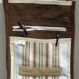 $45 SALE ITEM-Crossbody Bag-Tan Brown and Green Stripes With Tan Edging and Decorative Top Stitching