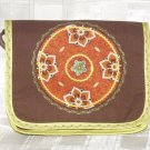 $35 CLEARANCE-SALE ITEM-One Of A Kind-Yellow Trimed Cotton Canvas Shoulder Bag-Light Weight