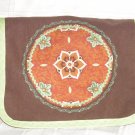 $35 CLEARANCE-SALE ITEM-One Of A Kind-Spring Green Trim Cotton Canvas Shoulder Bag-Long-Wearing