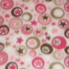 $21.75  Antipill Fleece Throw 45" x 45"  Circles-Stars - and 14" X 14" Lovey For the Child to Hold