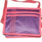 $55 Red Hat Ladies 8X10 Shoulder Bag Purple Sateen Red Accents Red Stylized Rope Top Stitching