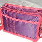 $59.50 Red Hat Ladies 8X10 Shoulder Bag Purple Sateen Red Hat Decor RedStylizedFlowerTopStitching