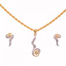 Divaz latest design White color American diamond Necklace Set for women