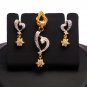 Divaz latest design White color American diamond Necklace Set for women