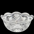Diamond Crystal Glass Scalloped Fruit Without Stand Bowl