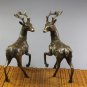 Old tradition Copper deer decoration A pair