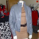 Ladies grey Boxfresh leather jacket, BNWT, size small/6-8.