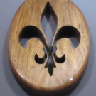 Fleur de Lil Plaque - Wall Hanging