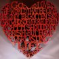 For God So Loved The World Plaque - Padauk
