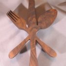 Knife, Fork & Spoon Trivet - Walnut