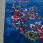 PEKING CHINESE RUG HANDMADE 1900s BLUE BACKGROUND MULTI-COLOR FLORAL 9' x 11'6''