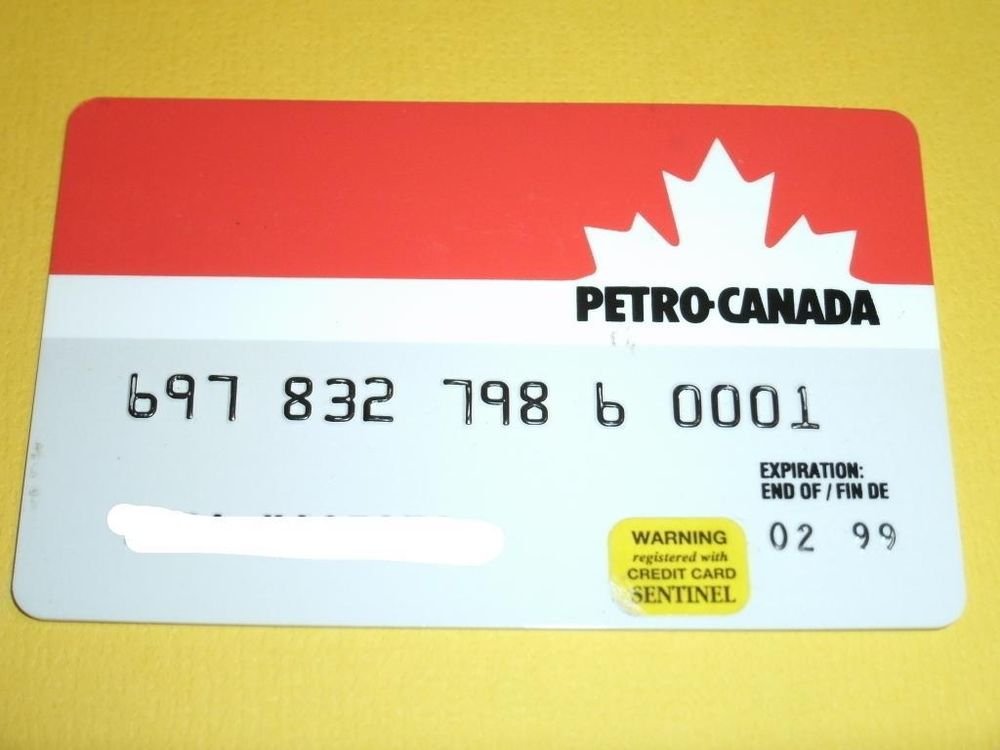 EXPIRED CREDIT CARD PETRO CANADA 1999