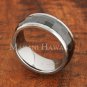 8mm Tungsten BLK Ceramic Spinning Ring Facete TUR5034