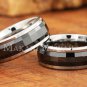 8mm Tungsten BLK Ceramic Spinning Ring Facete TUR5034