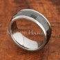 8mm Tungsten BLK Ceramic Spinning Ring Facete TUR5034