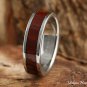 6mm Titanium Cocobolo Inlaid Wedding Ring TIR4022