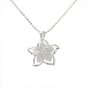 SP84201 Plumeria Cut Out Outline Pendant