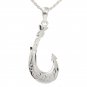ESP2723 Large Scroll Fish Hook Pendant
