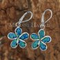 SOE111 18mm Opal Plumeria Lever Back Earrings