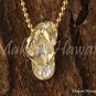 14K Yellow Gold Two Tone Slipper(Flip Flop) Pendant(S) GP3142