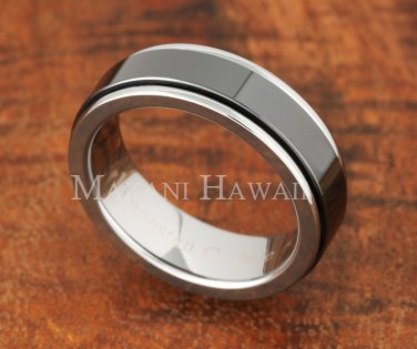 Tungsten BLK Ceramic Ring Flat TUR5051