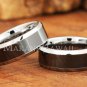 8mm Tungsten BLK Ceramic Polished Oval Mens Wedding Ring TUR5056