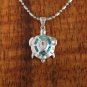 SOP1030 6 Opal CZ Turtle Pendant(S)