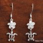 SE25301 8mm + Honu Hook Earrings White