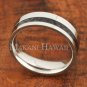 6mm Carbon Fiber Stainless Steel Wedding Ring Flat OFF Set SLR6012