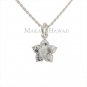 ESP2504 Plumeria Engraving CZ Pendant (S)