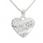 ESP2816 Raised Scroll Heart Pendant