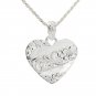 ESP2816 Raised Scroll Heart Pendant