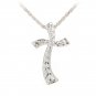ESP3088 Hawaiian Jewelry Maile Wave Aloha Cross Pendant(L)