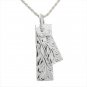 Sterling Silver Double Plate Maile Engraving Pendant ESP2527