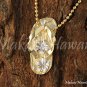 Two-Tone Slipper (Flip Flop)14K Yellow Gold Pendant GP3139