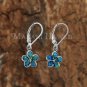 10mm Opal Plumeria Lever Back Earrings SOE114