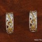 See through Half Moon Scroll Earrings SE38805
