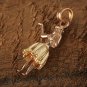 14K Two-Tone Gold Hula Girl Pendant GP3128
