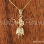 14K Yellow Gold Hula Girl Pendant(M) GP3126