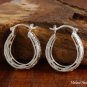 Oval Scroll See Through Earrings SE39701