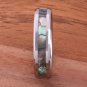 Tungsten Carbide Abalone Shell Wedding Ring Beveled Edge 6mm TUR1017