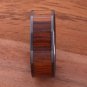 Natural Koa Wood High-tech Black Ceramic Wedding Ring Flat 8mm TUR4007