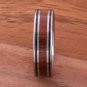 Natural Hawaiian Koa Wood Inlaid Tungsten Double Line Wedding Ring 6mm TIP187-6