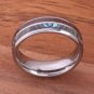 Koa Wood Abalone Tungsten Two Tone Wedding Ring Half Wood/Shell 6mm TUR4023