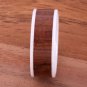 Natural Koa Wood High-tech Ceramic Wedding Ring Flat 8mm TUR4015