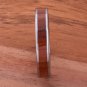 Natural Hawaiian Koa Wood Inlaid Tungsten Flat Wedding Ring 4mm TIP186-4