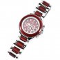 Women's Natural Rosewood Silver-Tone Chronograph Look Dial Watch W9004LS1