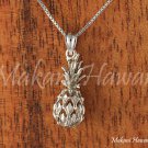 14K White Gold Pineapple Pendant (M) Hawaiian Jewelry GP3115