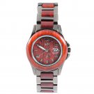 Women's Natural Rosewood Black Ion-Plated Classic Dial Watch W9003LB1